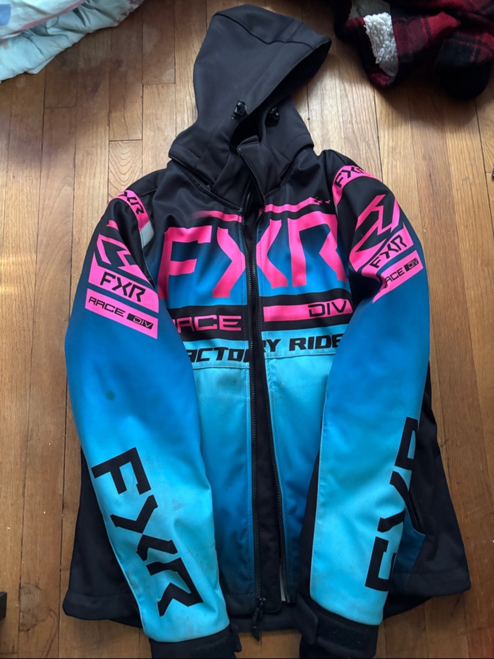 FXR Women's Ski & Snow Jacket in Blue and Pink